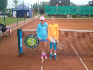 Finalistky přeboru Vanessa Dobiášová (vlevo) a Kateřina Melicharová